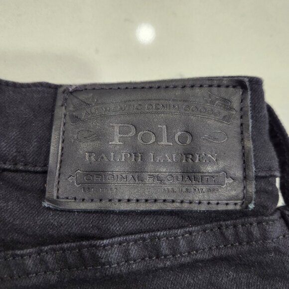 Polo Ralph Lauren Jeans Mens 33x30 Black Varick Slim Straight Stretch Denim - Picture 5 of 13